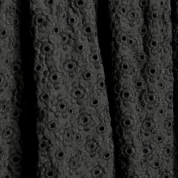 XXI Sleeveless Black Dress With Cut Out Circles and Embroidery Size Small - Picture 8 of 11